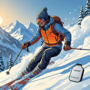 Enjoying various outdoor activities comfortably with the versatile Voltex heating vest.