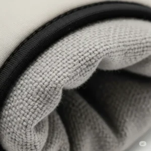 Illustration of heated mitt liners featuring adjustable temperature control settings for personalized warmth.