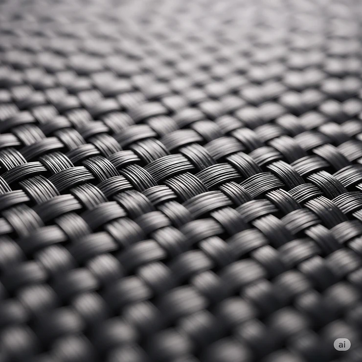 Close-up view of the durable, woven material of a heat shield blanket designed for thermal insulation.