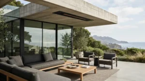 An infratech heater review showcasing a built-in infrared heating panel integrated into home architecture.