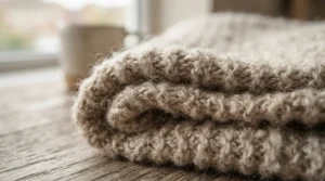 A plush fleece heated throw blanket for couch highlighting the ultra-soft fabric details.